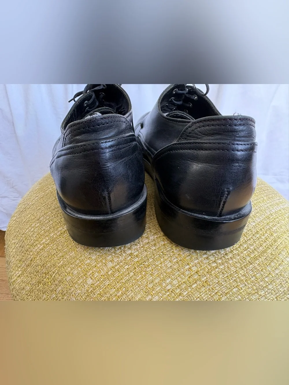 Dirk Schönberger Vintage Y2K Archival Black Leather Derbies Men's Sz 42 Biltrite